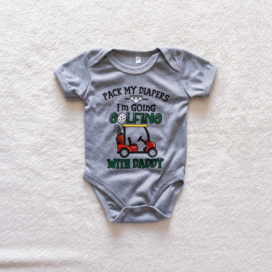 Going Golfing With Daddy Babygrow (0–3 Months)